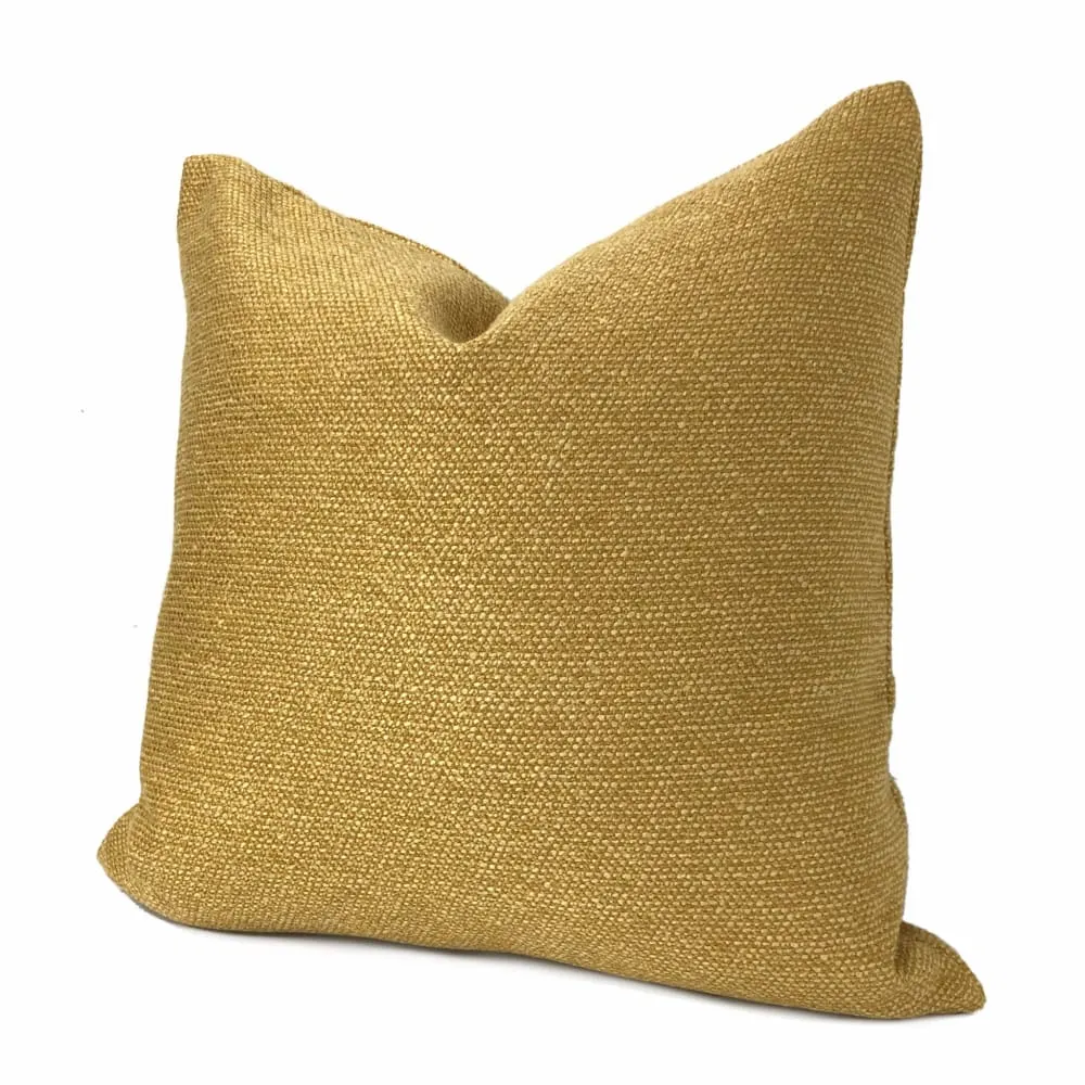 (CLEARANCE) Curtis Gold Basketweave Texture Pillow Cover