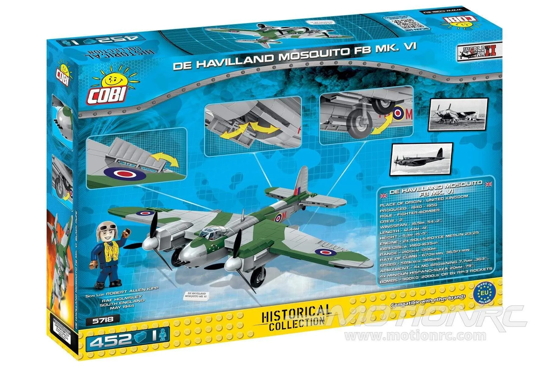 COBI DeHavilland Mosquito Mk.VI Aircraft Building Block Set