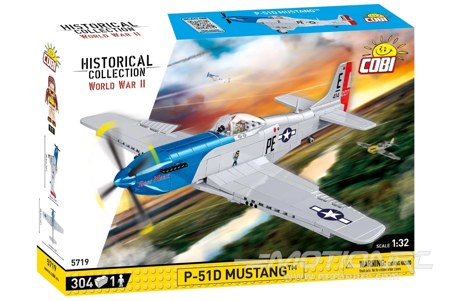 COBI P-51D Mustang 1:32 Scale Building Block Set