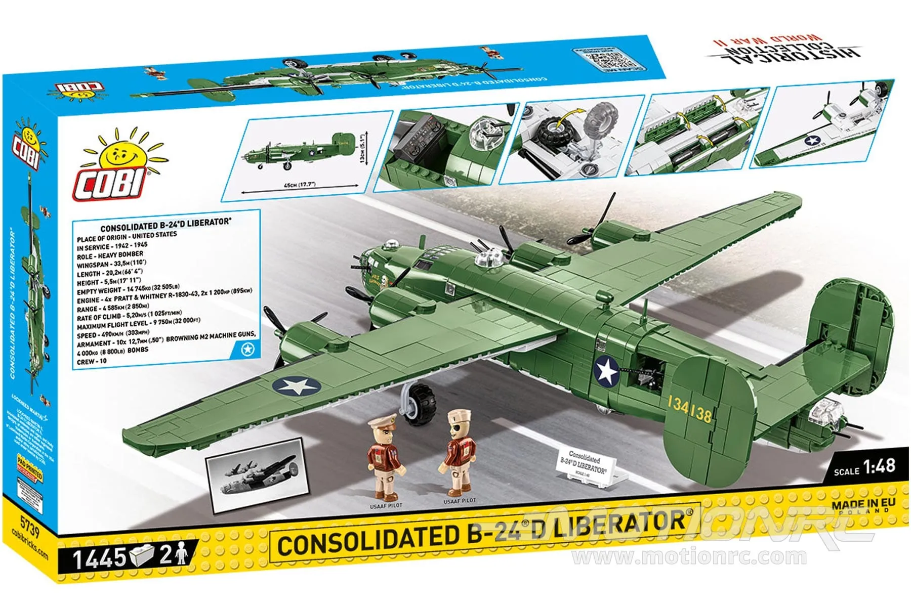 COBI US Consolidated B-24D Liberator 1:48 Scale Building Block Set