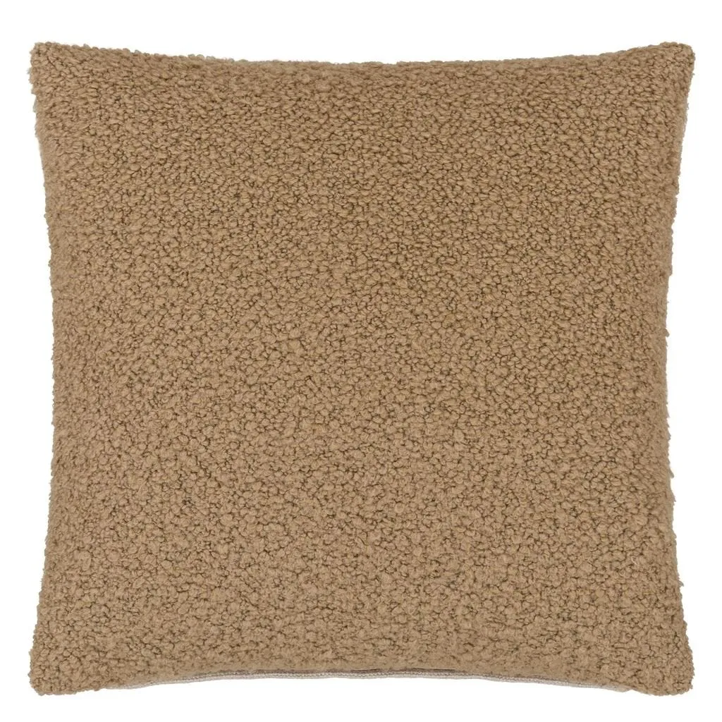 Cormo Natural Boucle Throw Pillow by Designers Guild