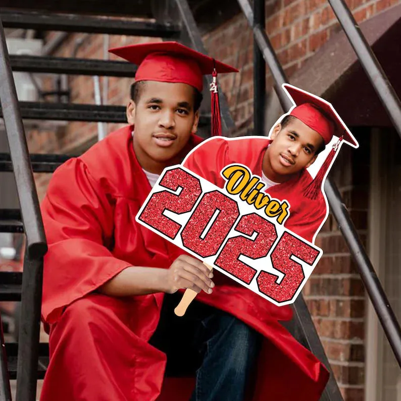 Custom Graduation Head Face Cutouts