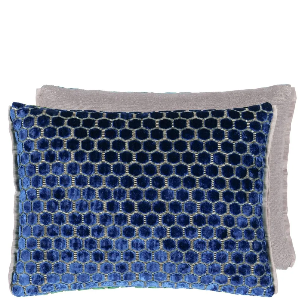 Designers Guild Jabot Cobalt Decorative Pillow