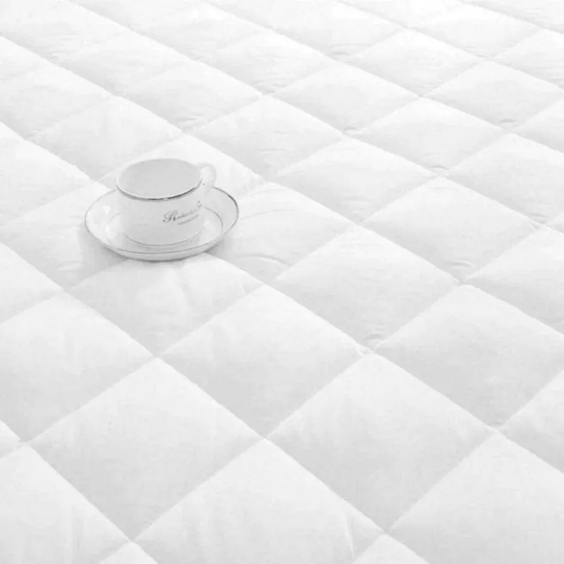 Diamond Pattern Fitted Mattress Topper With Stripes | Soft Mattress Pad