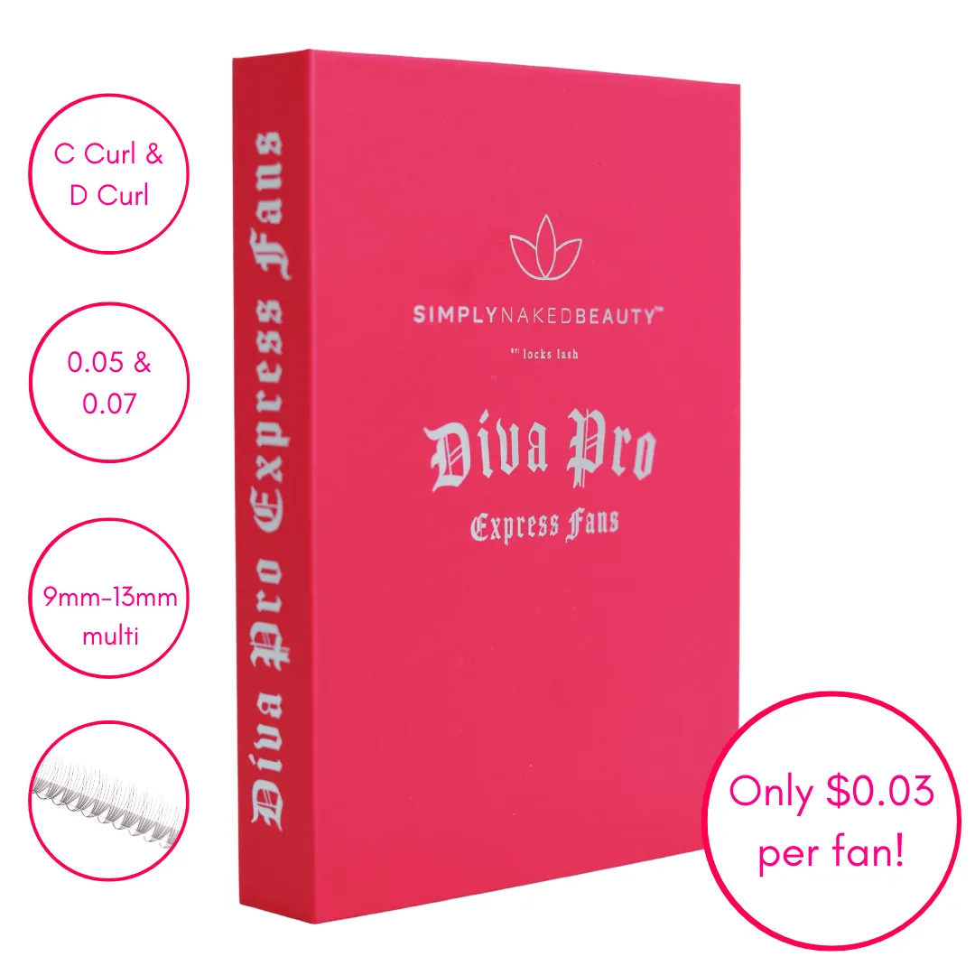 Diva Pro Express Premade Lash Fans | 1000 Fans per box!