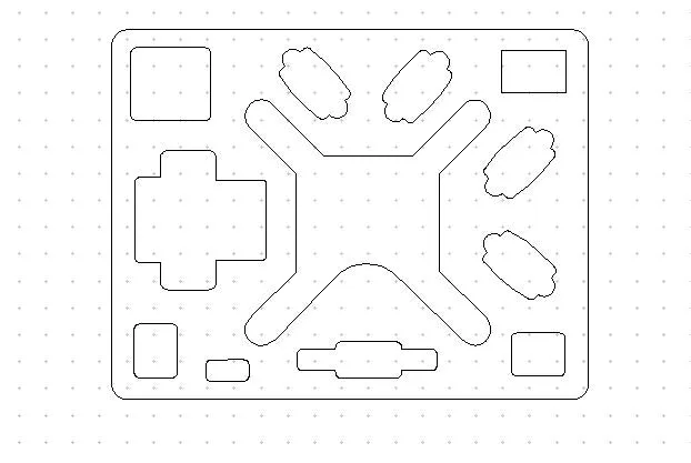 DJI Phantom 4 Drone Foam Insert for Pelican Case 1620