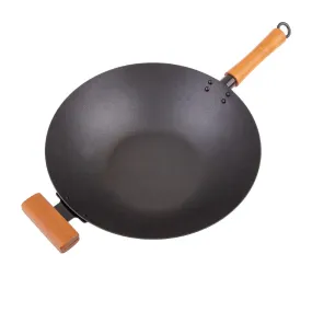 D.line Non Stick Excalibur Wok 36cm With Wooden Handles