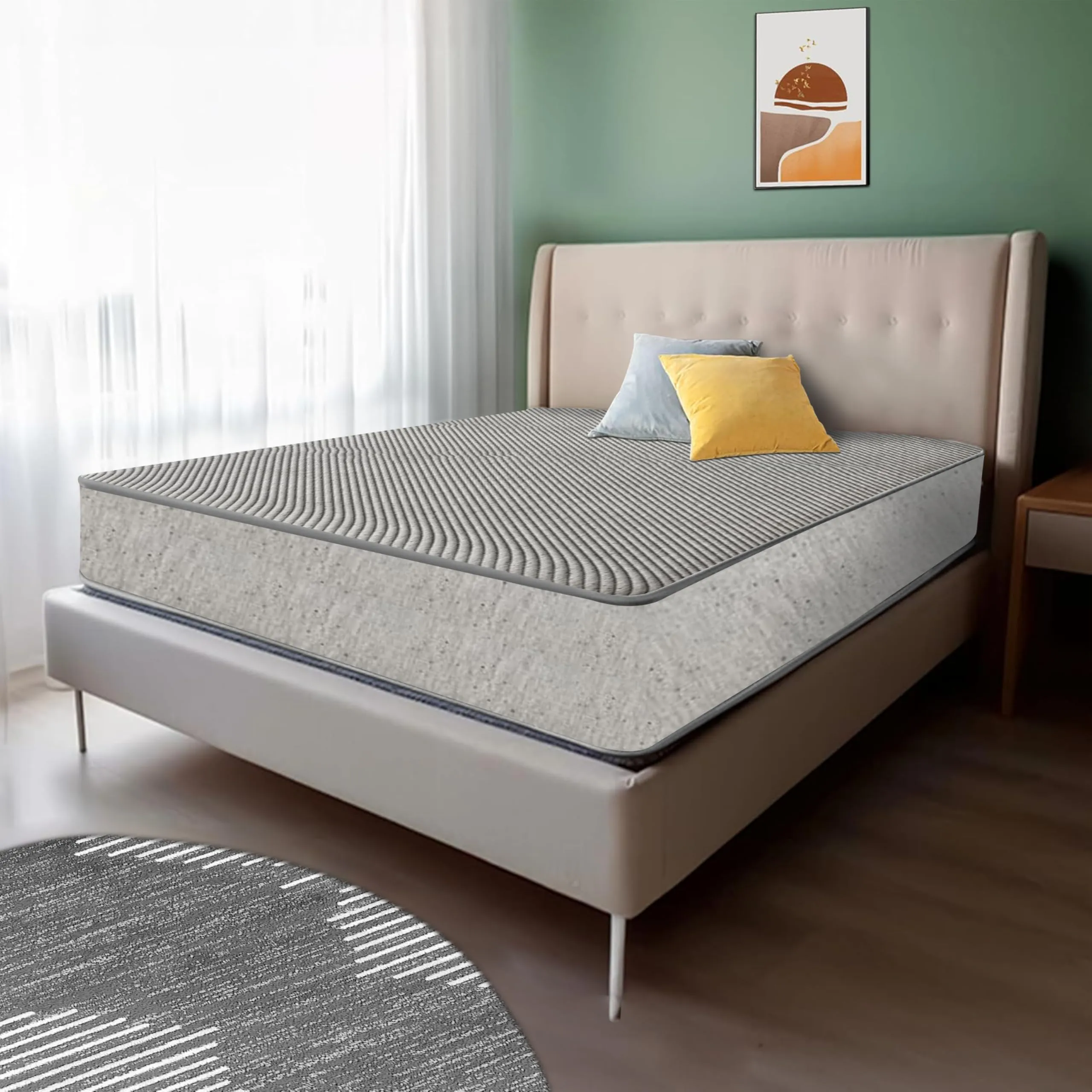 Dr. Smith | Single Size | Orthopedic Mattress Memory Foam Mattress, Mattress Single Bed, 5-Inch Bed Mattress, Single Size Mattress (72x36x5 Inches, Medium Firm) - Grey