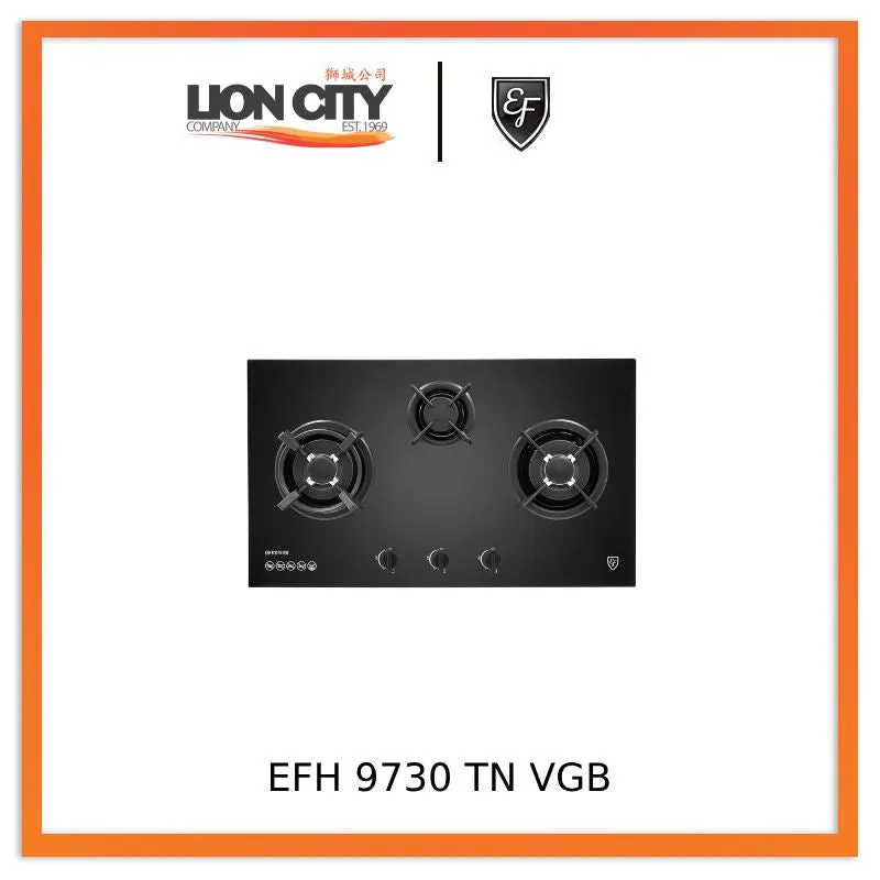 EF EFH 9730 TN VGB 3 Burners Built-In Glass Hob EFH9730TNVGB