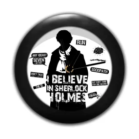 Epic Stuff - Plastic TV Series Table Clock of Believe in Sherlock for Home Decor Best Gift for Sherlock Fans