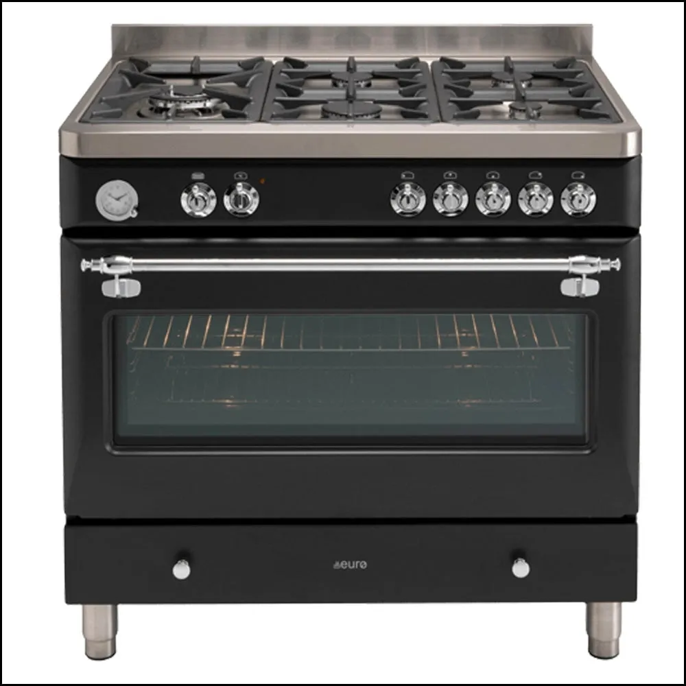 Euro Appliances ECSH900AN 90cm Dual Fuel Anthracite Royal Chiantishire Stove