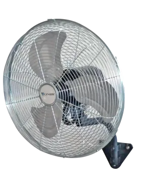 Fan - Canarm Horizontal Air Flow 16" or 24" Greenhouse Oscillating Fan Zinc Dipped with Wall Mount Bracket HAF16-ZO-WOSC / HAF24-ZO-WOSC