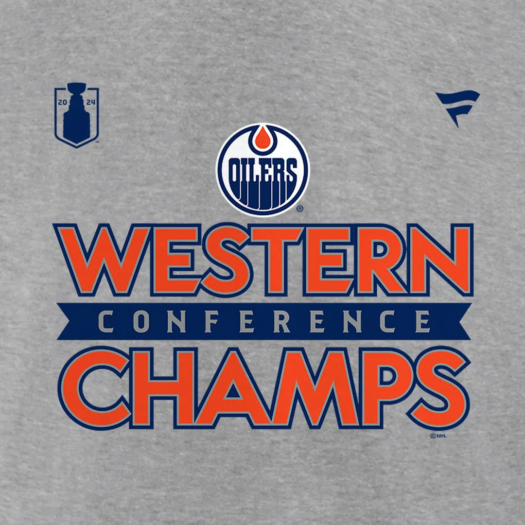 Fanatics Men's NHL Edmonton Oilers 2024 LR Conference Champs T-Shirt