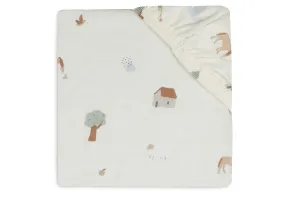 Fitted Sheet Jersey 40/50x80/90cm - Farm