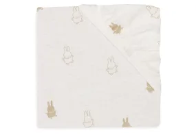 Fitted Sheet Jersey 60x120cm Happy Miffy - Nougat