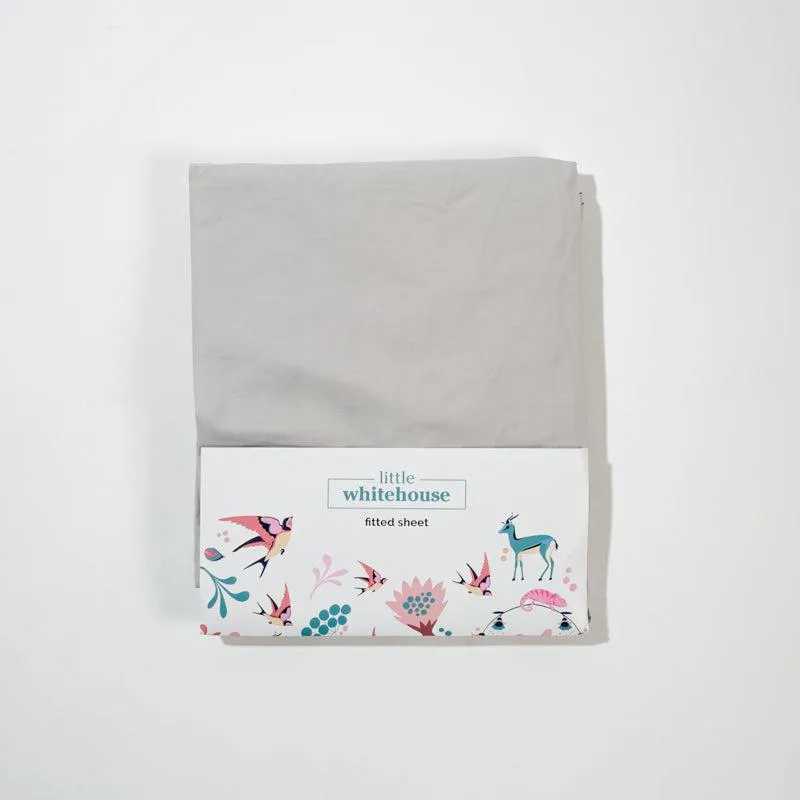 Fitted Sheet - Light Grey | Single Three Quarter & Double