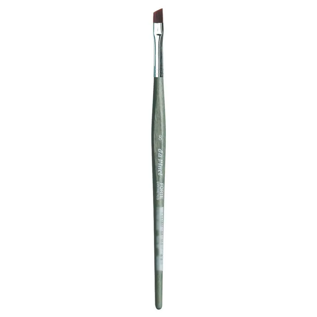 Forte Brush, Slanted Edge, Red Brown Synthetic Fibre