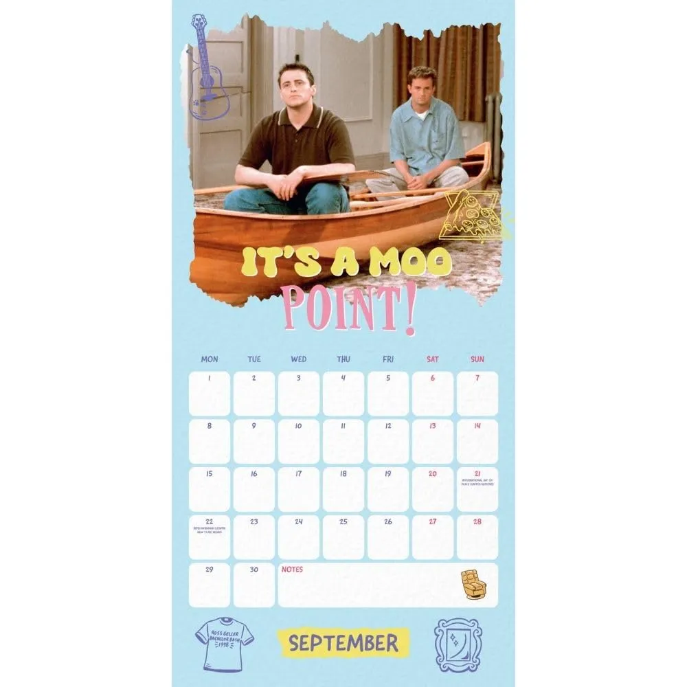 Friends Square Calendar 2025