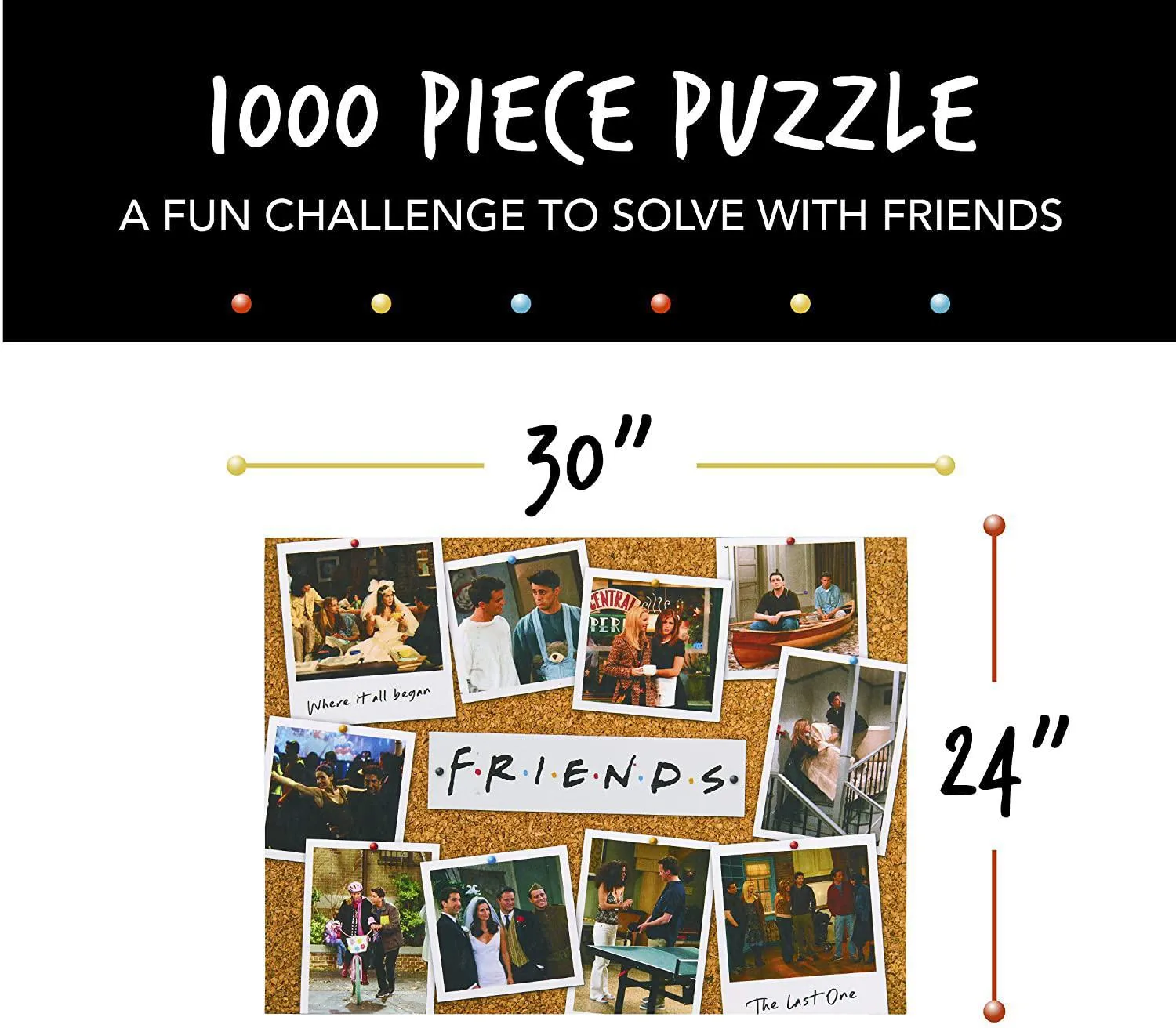 Friends TV Show 1000 Piece Puzzle Featuring Iconic Moments from All 10 Seasons | Paladone Officially Licensed Merchandise