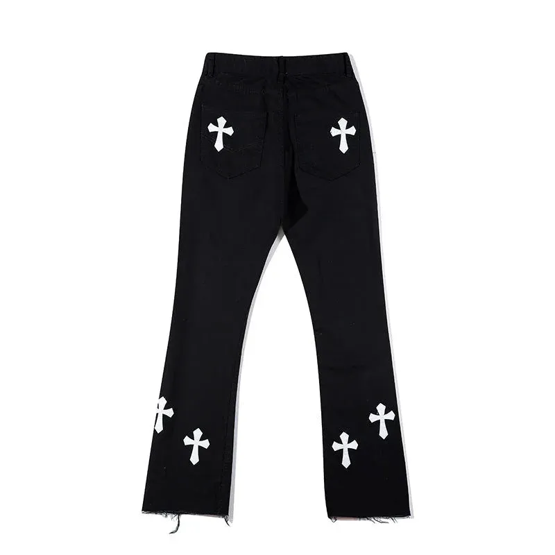 Gothic "Cross Badge" Jeans