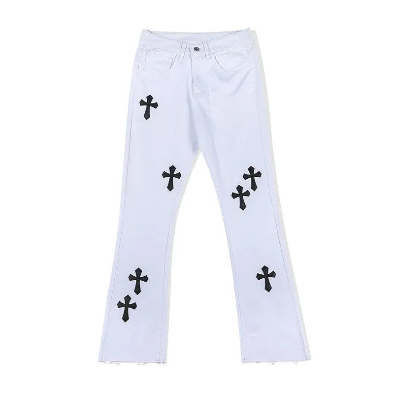 Gothic "Cross Badge" Jeans