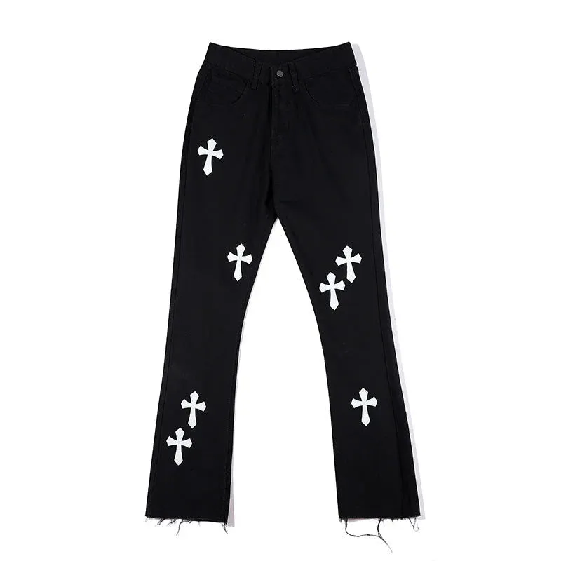 Gothic "Cross Badge" Jeans