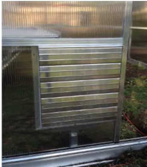 Greenhouse Intake Power Shutter Vent