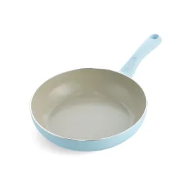 GreenPan Savory 28cm Deep Frying Pan, Pastel Blue [PFAS FREE]