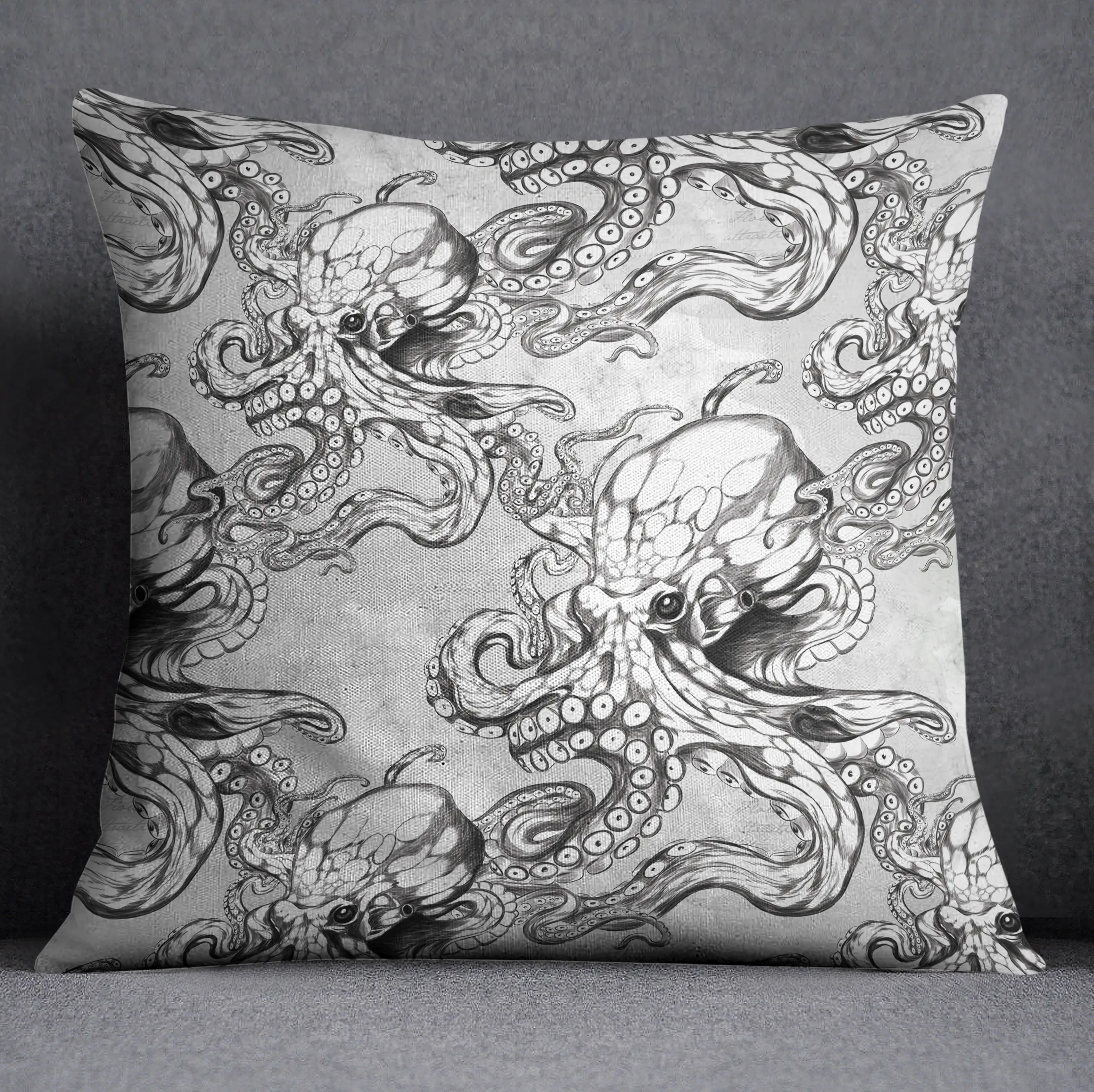 Grey's Octo Throw Pillow