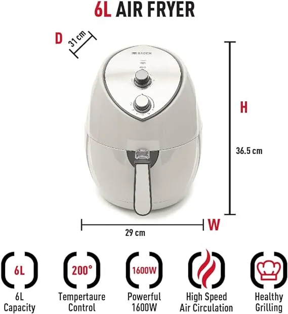 Haden Air Fryer Putty 6L - 206206