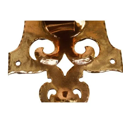 Handmade Arts and Crafts Brass and Copper Art Nouveau Wall Sconces in style of WAS Benson #2059