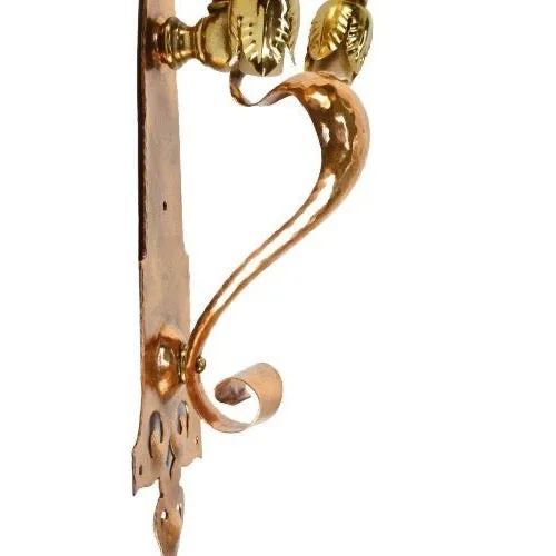 Handmade Arts and Crafts Brass and Copper Art Nouveau Wall Sconces in style of WAS Benson #2059