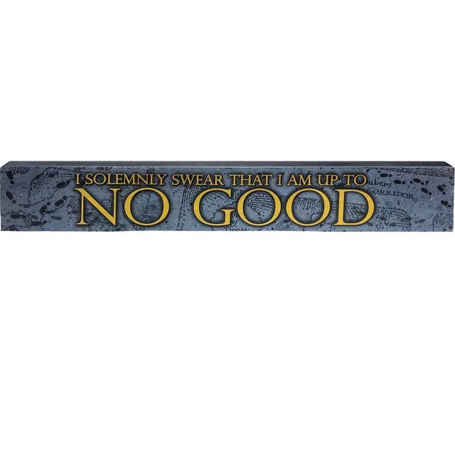 Harry Potter I Solemnly Swear That I Am Up To No Good Long Wood Sign