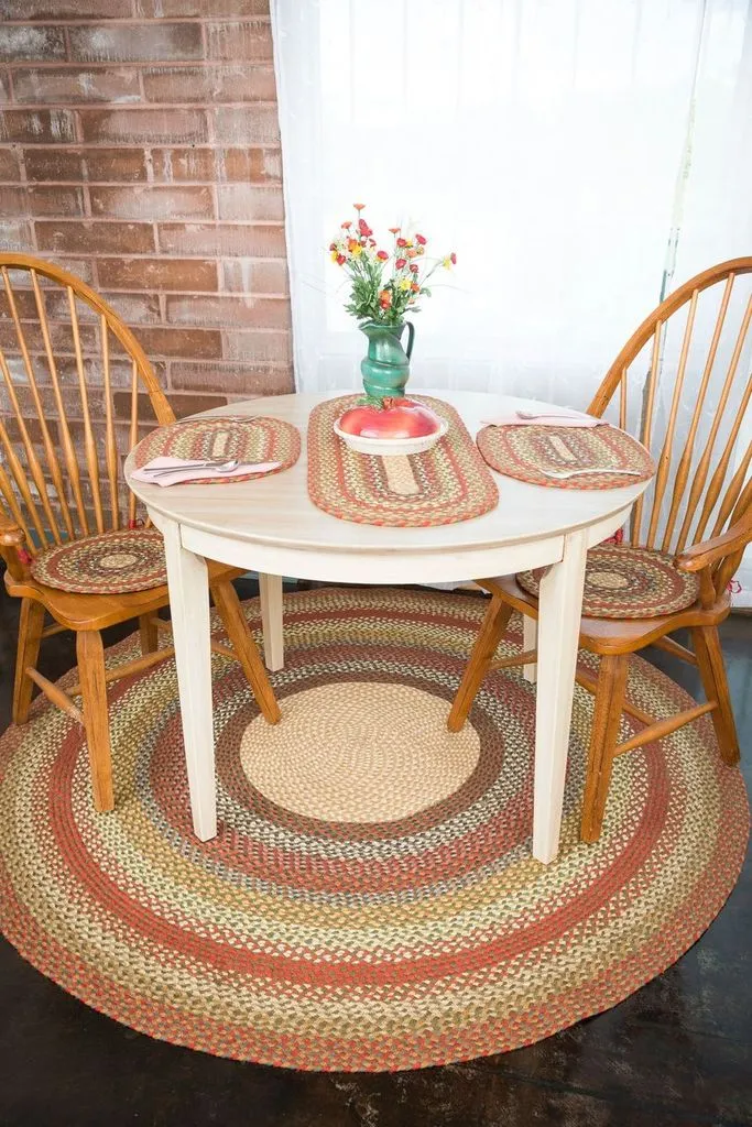 Honey/Vanilla/Ginger Braided Chair Pad CH-300