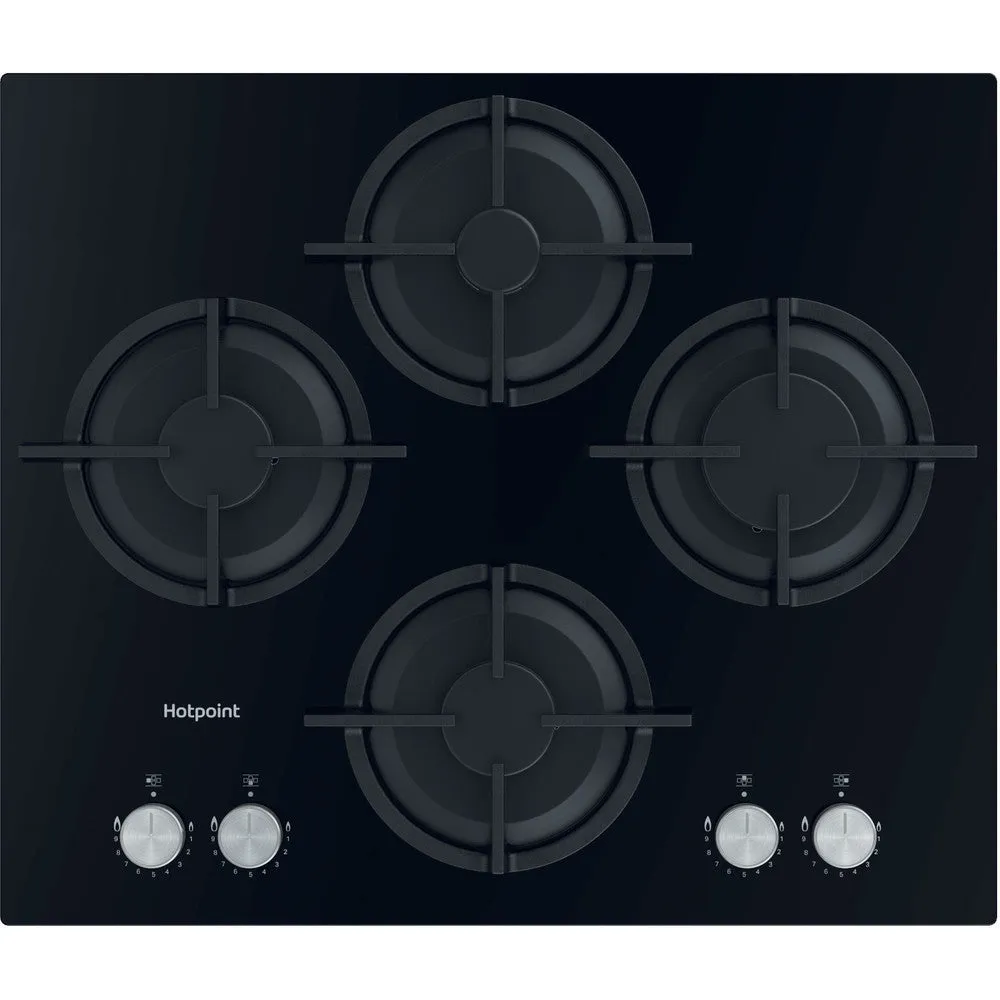 Hotpoint HGS61SBK 60C Gas Hobs Black