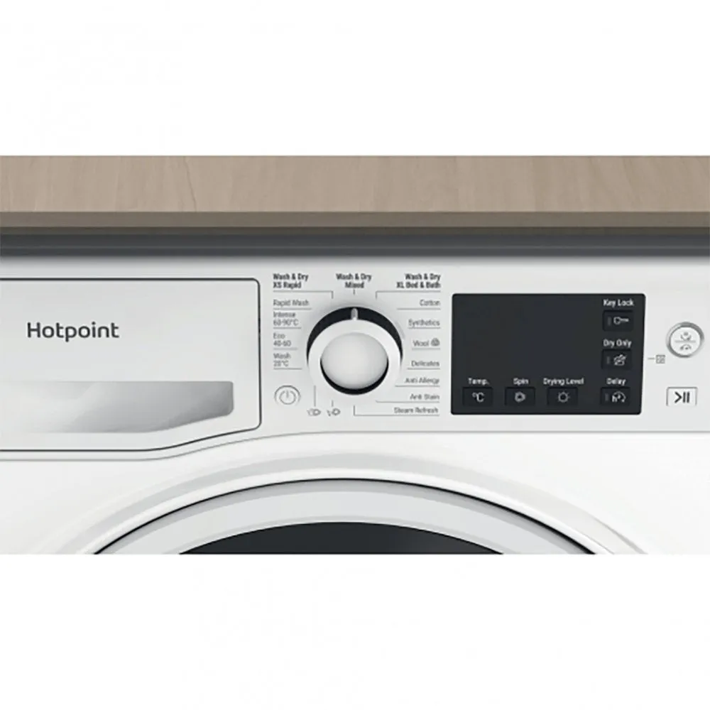 Hotpoint NDB9635WUK 9kg/6kg Washer Dryer with 1400 rpm, 59.5cm Wide - White