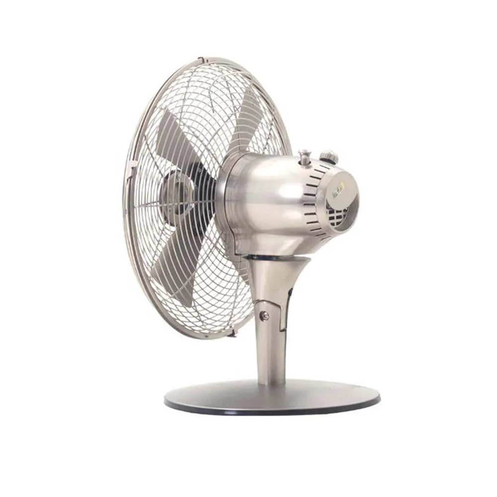 HOUM Table Fan Metal Series M12D Stainless Steel (2 Years Official Warranty)