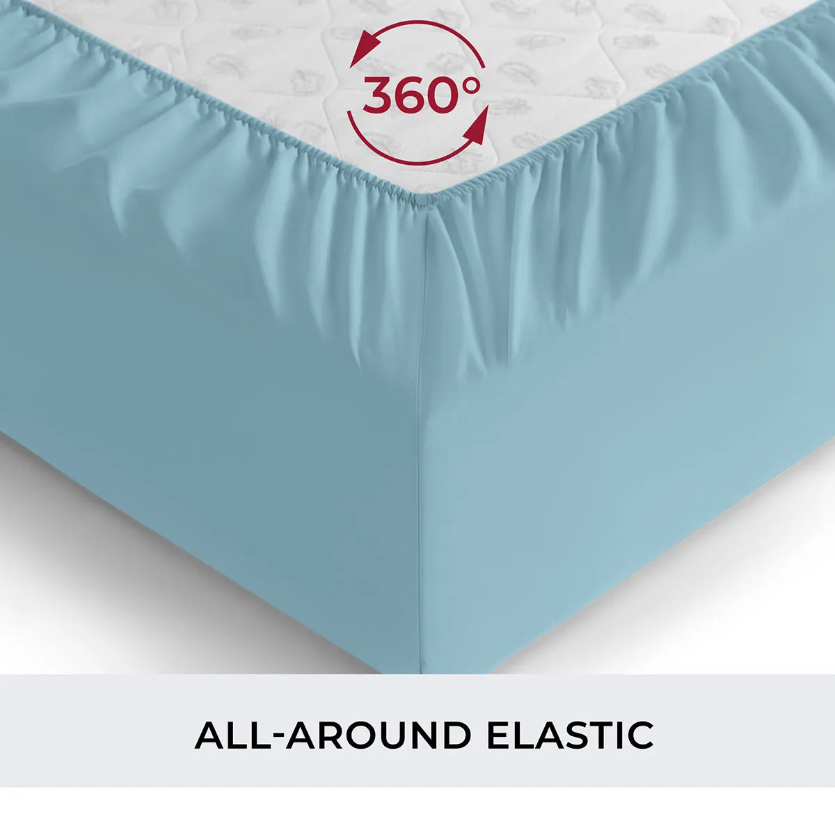 Iconic Microfiber Fitted Sheet (Light Colors)