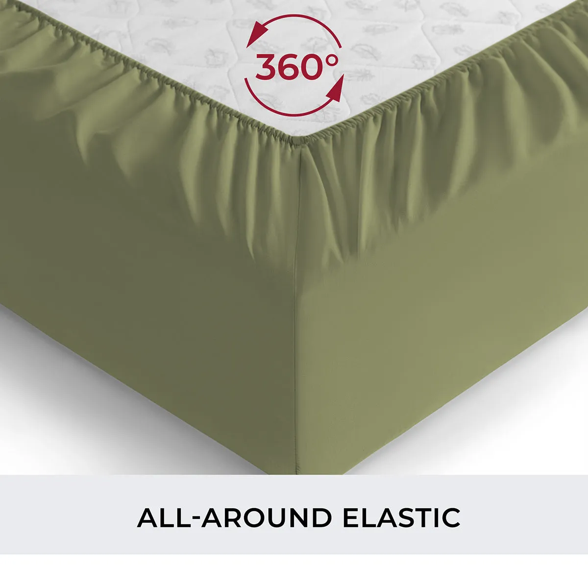 Iconic Microfiber Fitted Sheet (Light Colors)