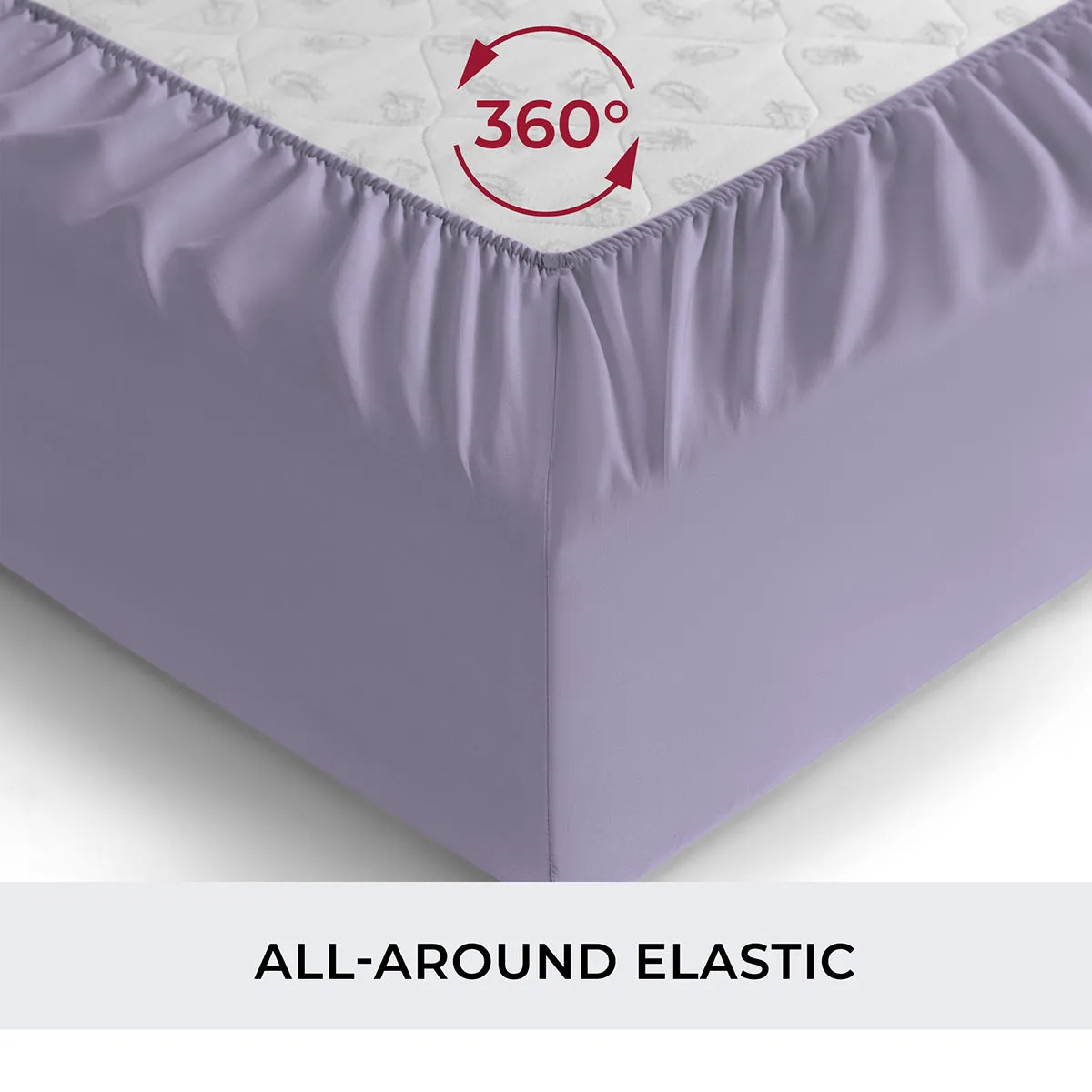 Iconic Microfiber Fitted Sheet (Light Colors)