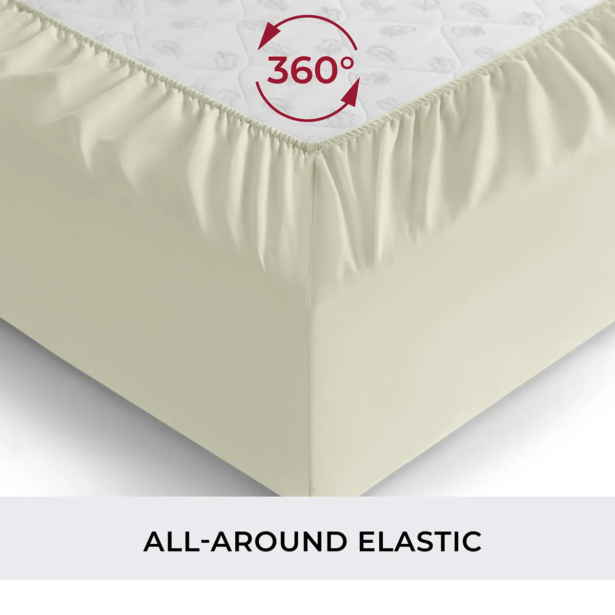 Iconic Microfiber Fitted Sheet (Light Colors)