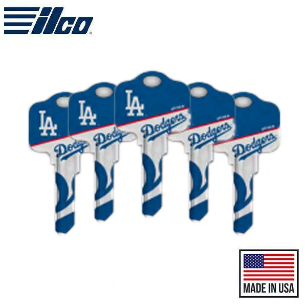 Ilco - MLB TeamKeys - Key Blank - Los Angeles Dodgers - SC1 (5 Pack)