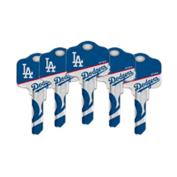 Ilco - MLB TeamKeys - Key Blank - Los Angeles Dodgers - SC1 (5 Pack)