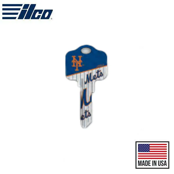 Ilco - MLB TeamKeys - Key Blank - New York Mets - SC1 (5 Pack)