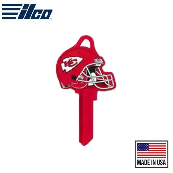 Ilco - NFL TeamKeys - Helmet Edition - Key Blank - Kansas City Chiefs - SC1 (5 Pack)