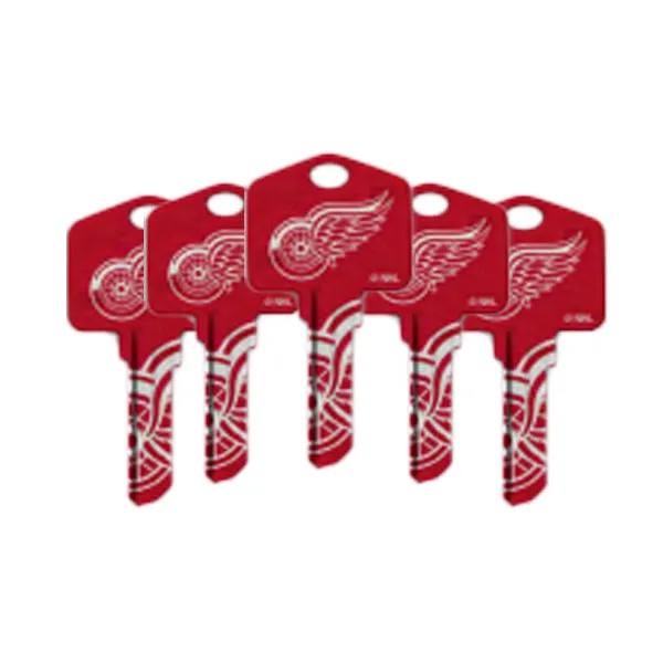 Ilco - NHL TeamKeys - Key Blank - Detroit Red Wings - KW1 (5 Pack)