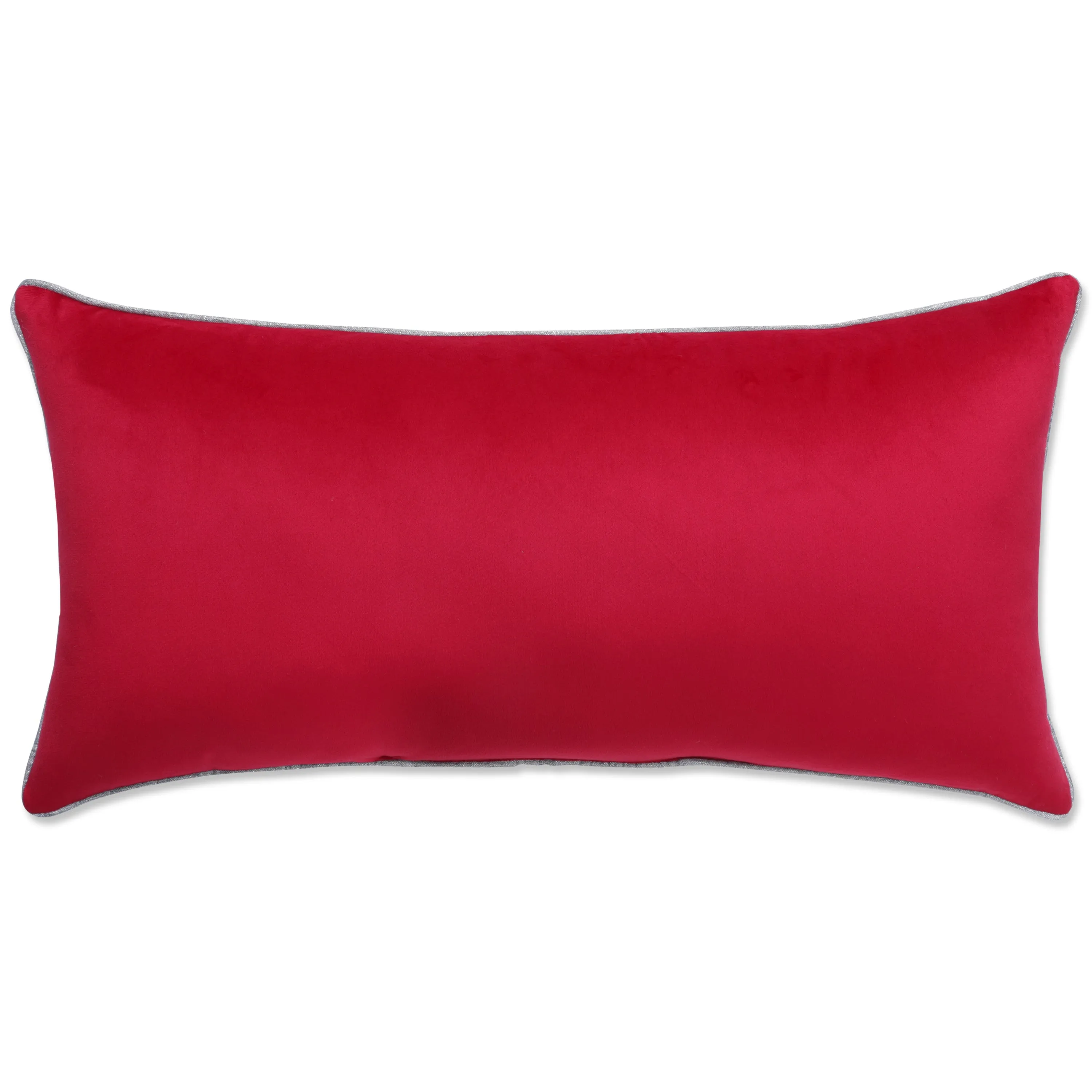 Indoor Merry Christmas Red Rectangular Throw Pillow Cover