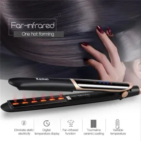 Infrared 2 in 1 Hair Straightener and Curler