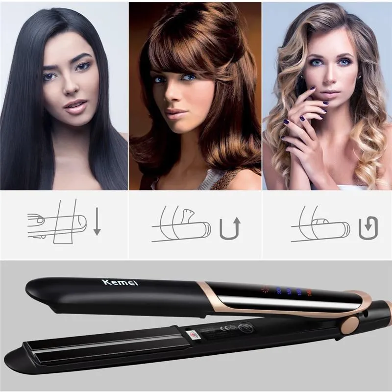 Infrared 2 in 1 Hair Straightener and Curler