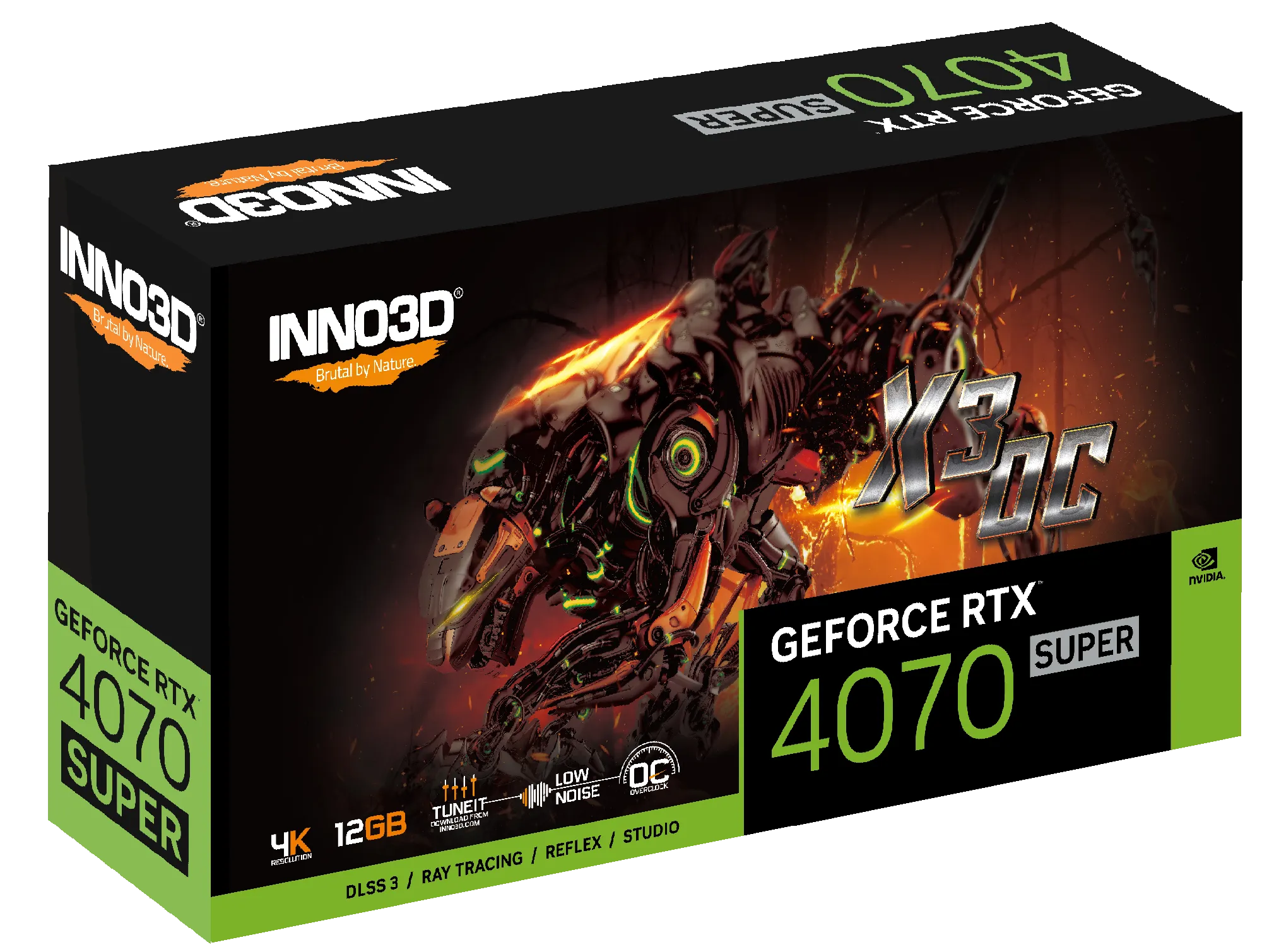 INNO3D GeForce RTX™ 4070 SUPER X3 OC 12GB GDDR6X N407S3-126XX-186162L